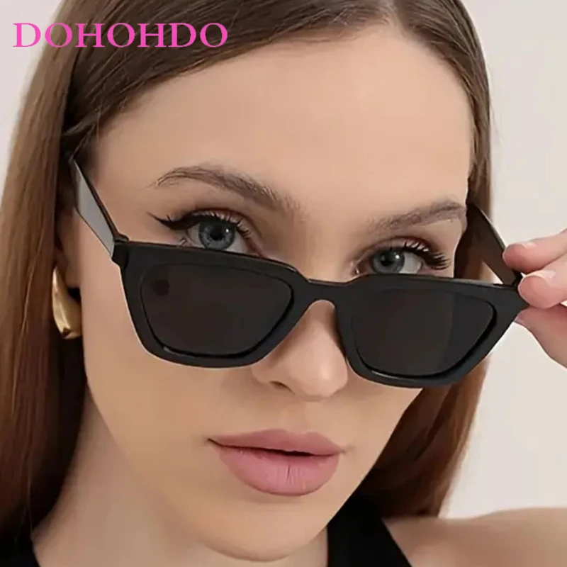 

Trendy Small Frame Cat Eye Sunglasses Women New Brand Designer Classic Retro Shades Men Driving Travel Sunglasses Female UV400
