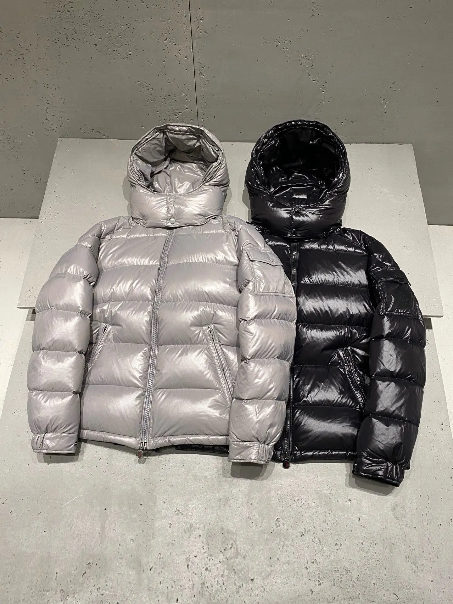 حار بيع 2025 جديد الشتاء قصيرة أسفل سترة الرجال النساء ، 90% الأبيض أوزة ريشة ، عالية اللمعان النايلون للماء يندبروف معطف دافئ #5