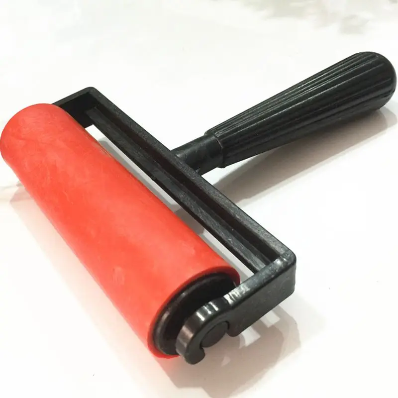 10cm Construction Tools Rubber Roller Professional Printmaking Roller Hand Tools Oil Painting Ink Roller Brayer Print Rollers