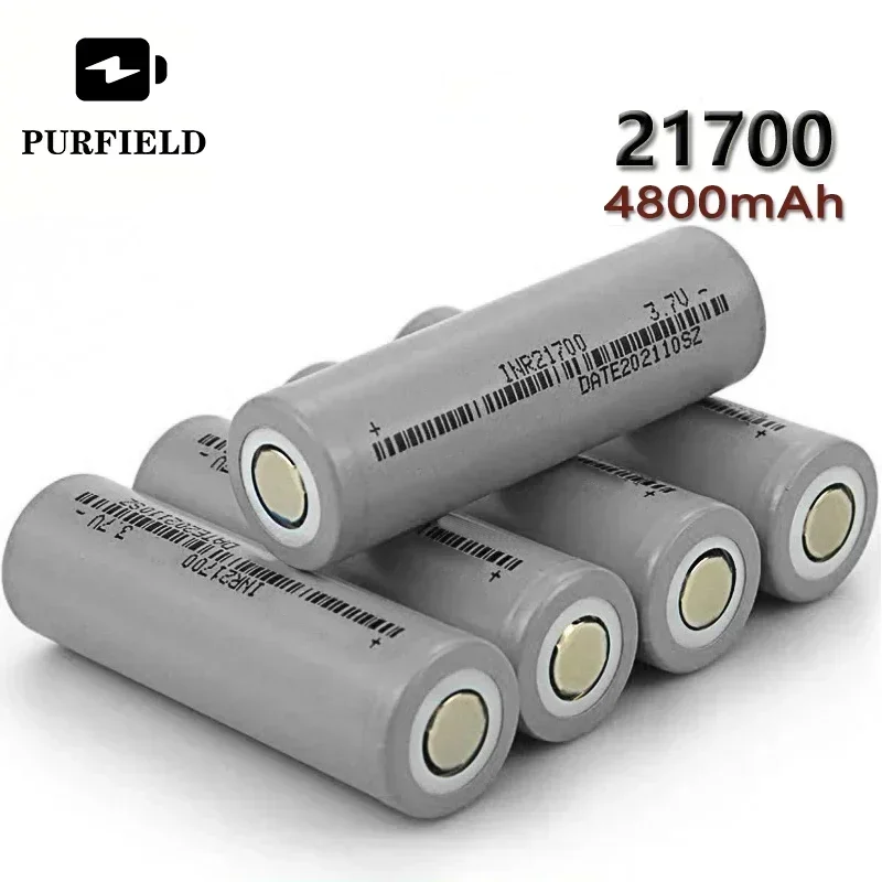 PURFIELD 21700 3.7V 4800mAh 25A Rechargeable lithium-ion high current Batteries power for Tesla Powerbank screwdriver EV car