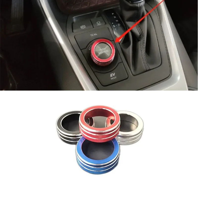 1 unidad de aleación de aluminio para Toyota RAV 4 RAV 4 MK4 2020-2023 perilla de modo de conducción cubierta del botón del interruptor de Control
