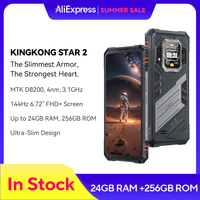 Cubot KingKong Star 2, Ultra-Slim Rugged Smartphone 5G, 4nm MTK D8200, 24GB RAM(12+12GB)+256GB ROM,6.72-inch 144Hz Large Display