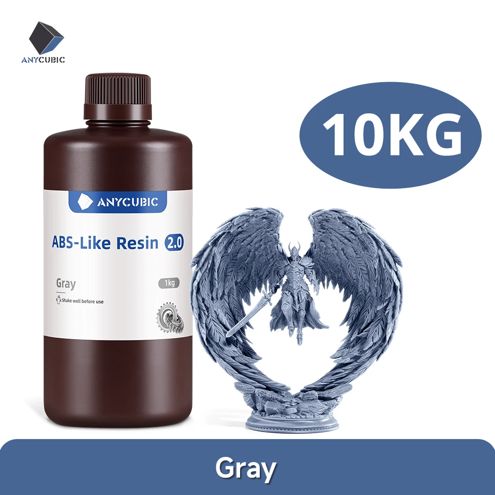Anycubic 10/20kg hars 3D-printer fotopolymeer ABS-achtige 2.0 hars hogere taaiheid en veerkracht snel uithardend hoge precisie hars