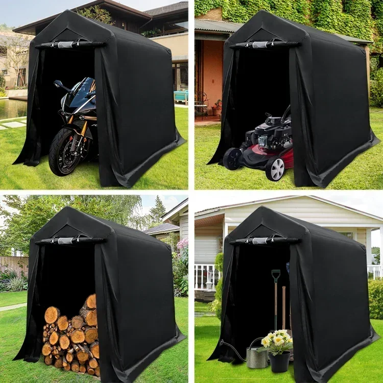 HOMFUL Outdoor Folding Motorcycle Shelter Tent Shed Storage Motorcycle Cover Motorcycle Garage