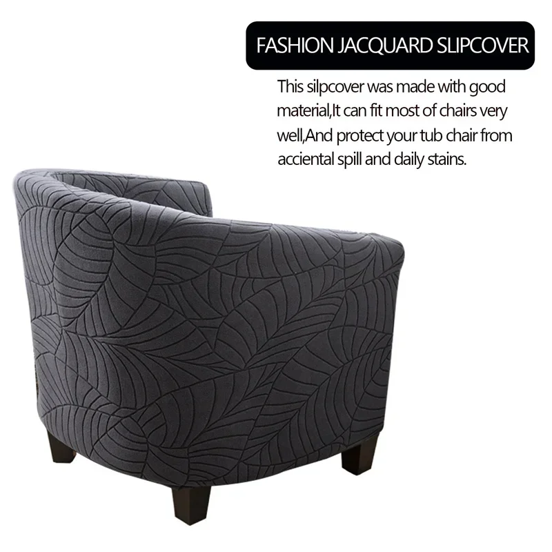 Jacquard Chair Cover Anti-dirty Elastic Armchair Slipcover All-inclusive Solid Color Single Sofa Cushion for Living Room club