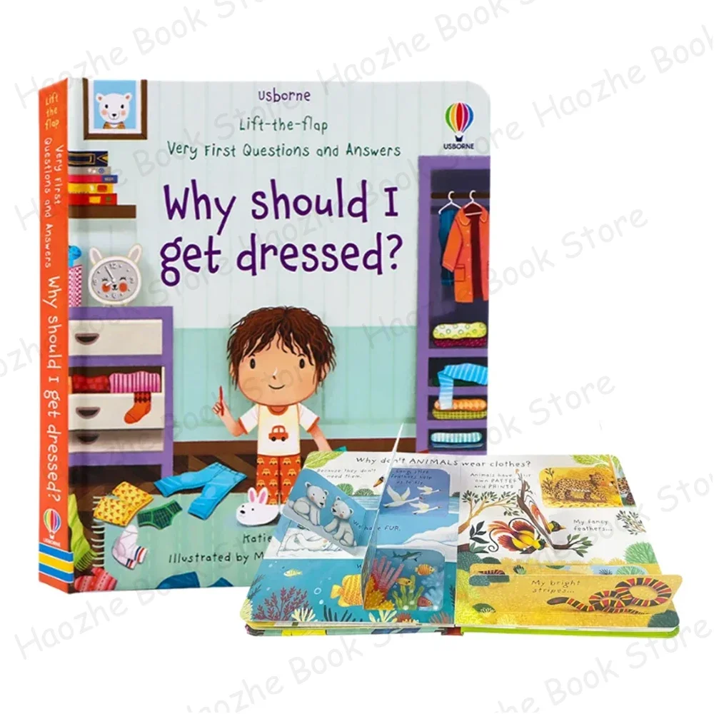 Why Should I Get Dressed Usborne Books Lift The Flap Very First Questions & Answers English Picture Book Bedtime Cardboard Book