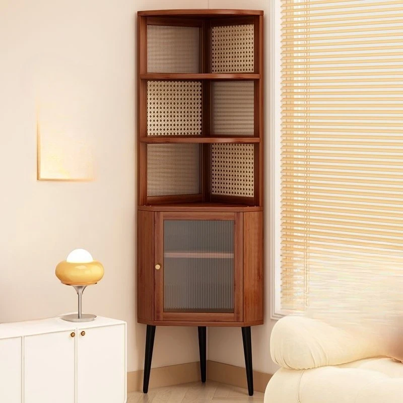 Simple corner cabinet Living room corner cabinet Storage triangle dining side cabinet Bedroom corner
