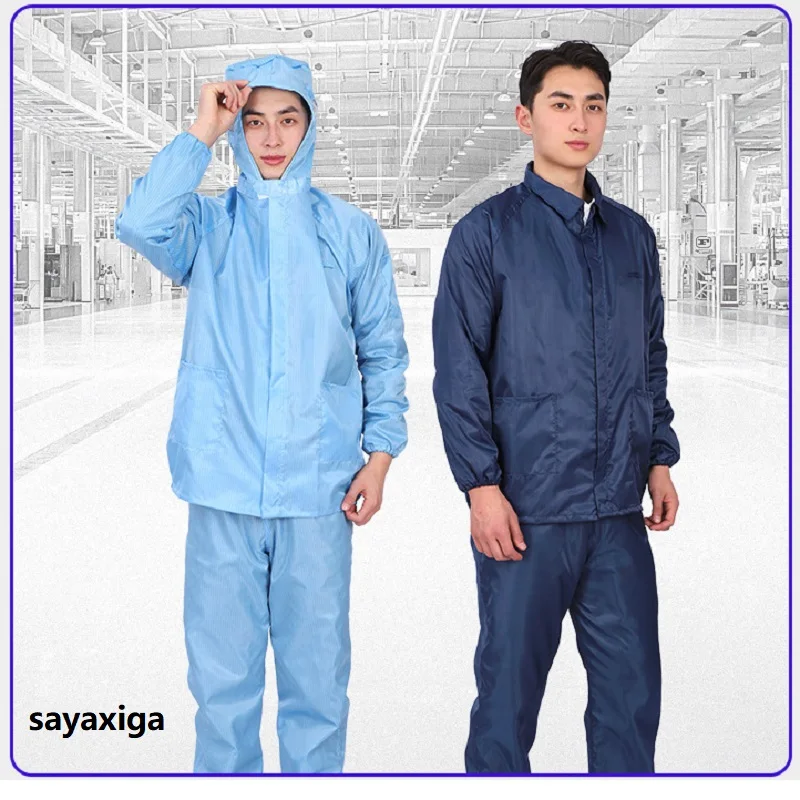 

dust-proof suit split piece hooded overall anti-static suit, men's women's food workshop coveralls, dust-free, clean, electrost