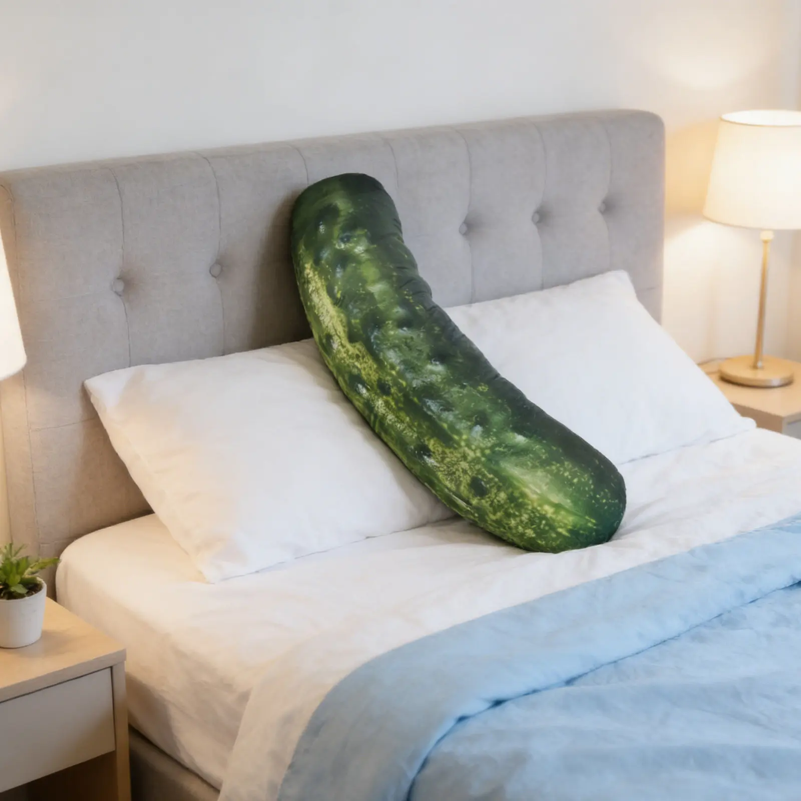 Stuffed Pickle 3D Pillow Giant 50Cm Realistic Food Cushion Couch Decor Funny Vegetable Novelty Throw Pillow Stuffed Pickle