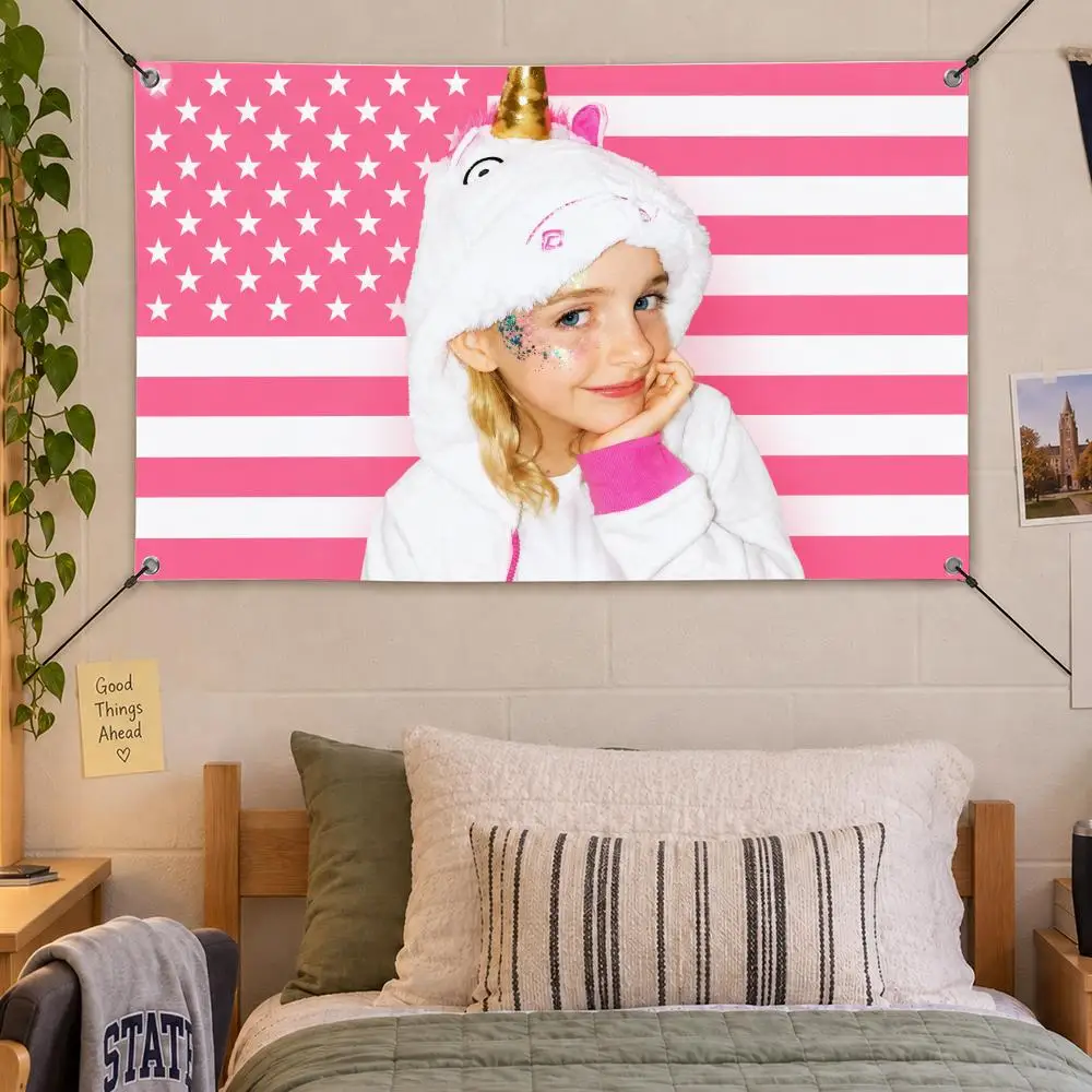 Celebrity Actress Mckenna Grace Flags Decorative Flag Banner Indoor Bedroom Dorm Gaming Room Wall Party Club Decor Fan Gift