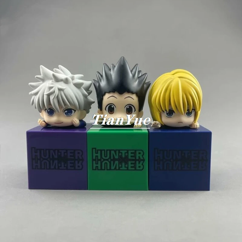 HUNTER x HUNTER Kurapika GON FREECSS Killua Zoldyck figura Linda versión tumbada juguete decoración 10CM