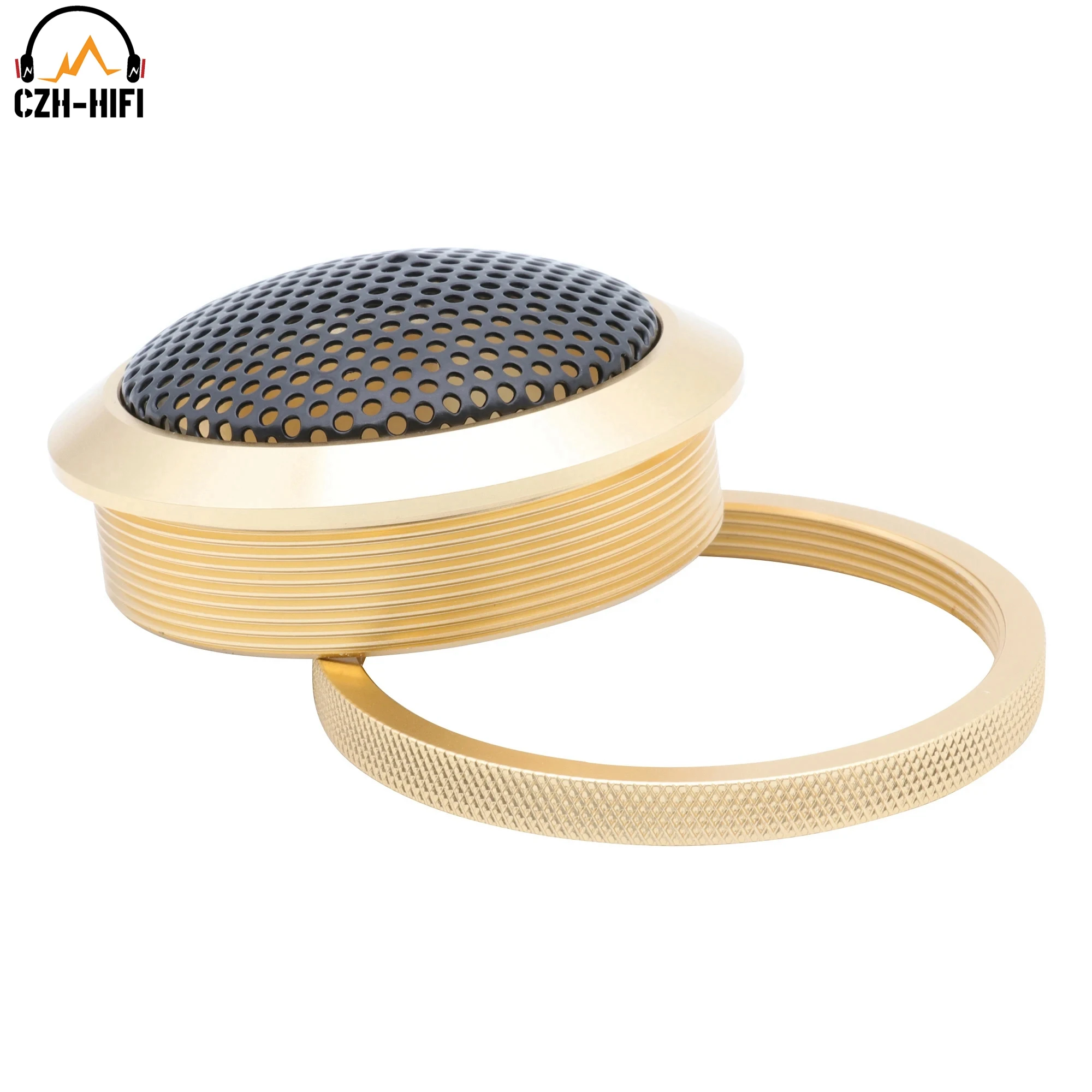 1pc 1,5 "Metall Auto Audio Lautsprecher Subwoofer Waffel Abdeckung Schutz Protector Höhen Kopf Hochtöner Mesh Grill Silber rot Gold Schwarz – Detail 8