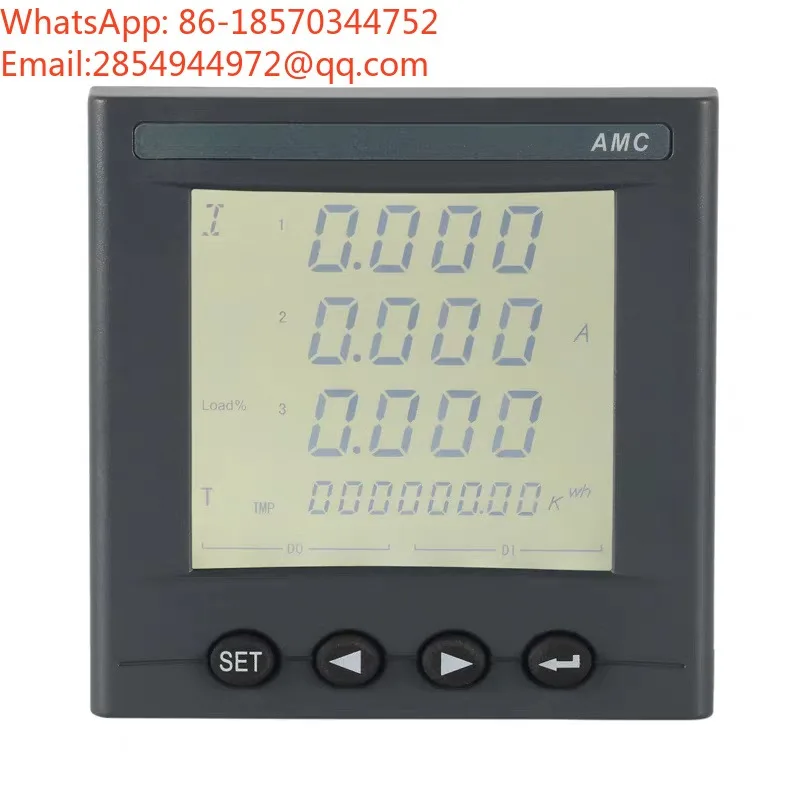 AMC96L-E4/KC Intelligent Multi-function Meter Embedded Installation Opening 88 * 88mm with 485 Communication