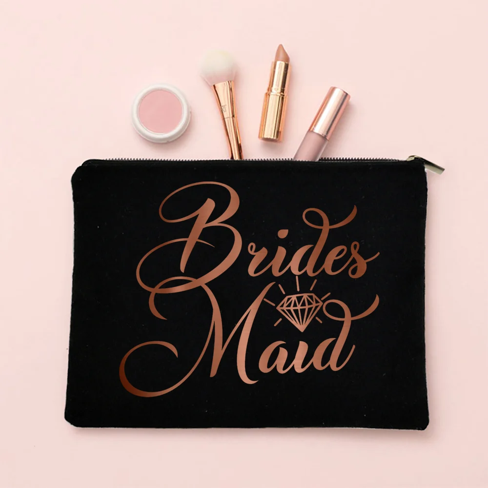 Team Bride Make-up-Tasche, Junggesellenabschied, Kosmetiktaschen, Geldbörse, Brautjungfer, Toilettenartikel, Organizer, Tasche, Geschenke für Hochzeit, Brautparty – Detail 18