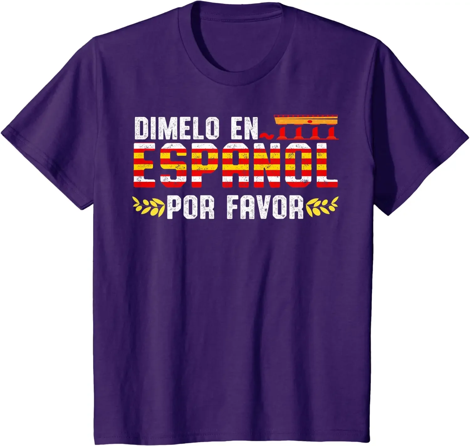 Dimelo En Espanol for Favor. Spanish Speakers Students T Shirt New 100% Cotton Short Sleeve O-Neck T-shirt Casual Mens Top