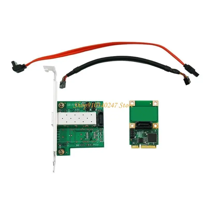 Q22A Mini PCIe Chip SFP SFP Optical Fibre Interfaces Gigabit Ethernet Networks -Kartenadapter 10/100/1000 Mbit/s Netzwerkekarte