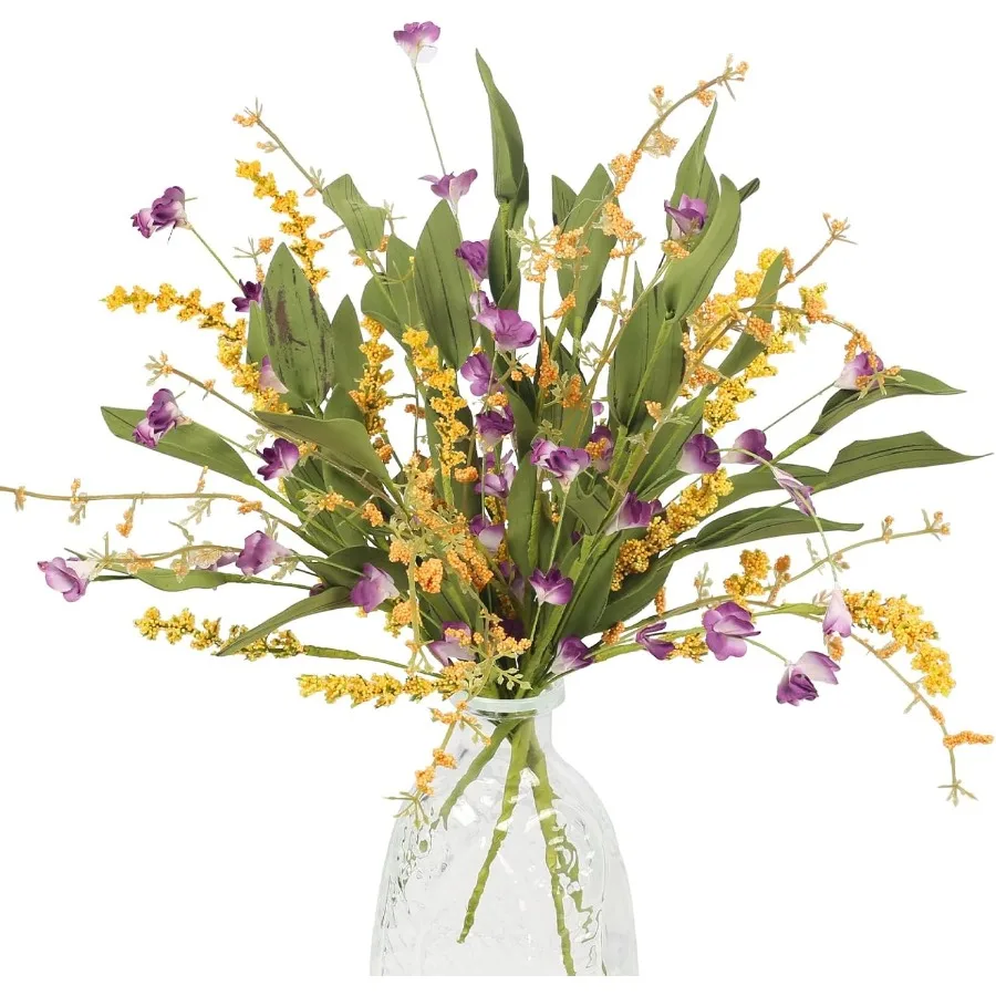 

Пучки искусственных цветов, букет диких цветов, искусственная зелень, кусты, цветочная композиция, искусственные цветы, декор для дома на весну