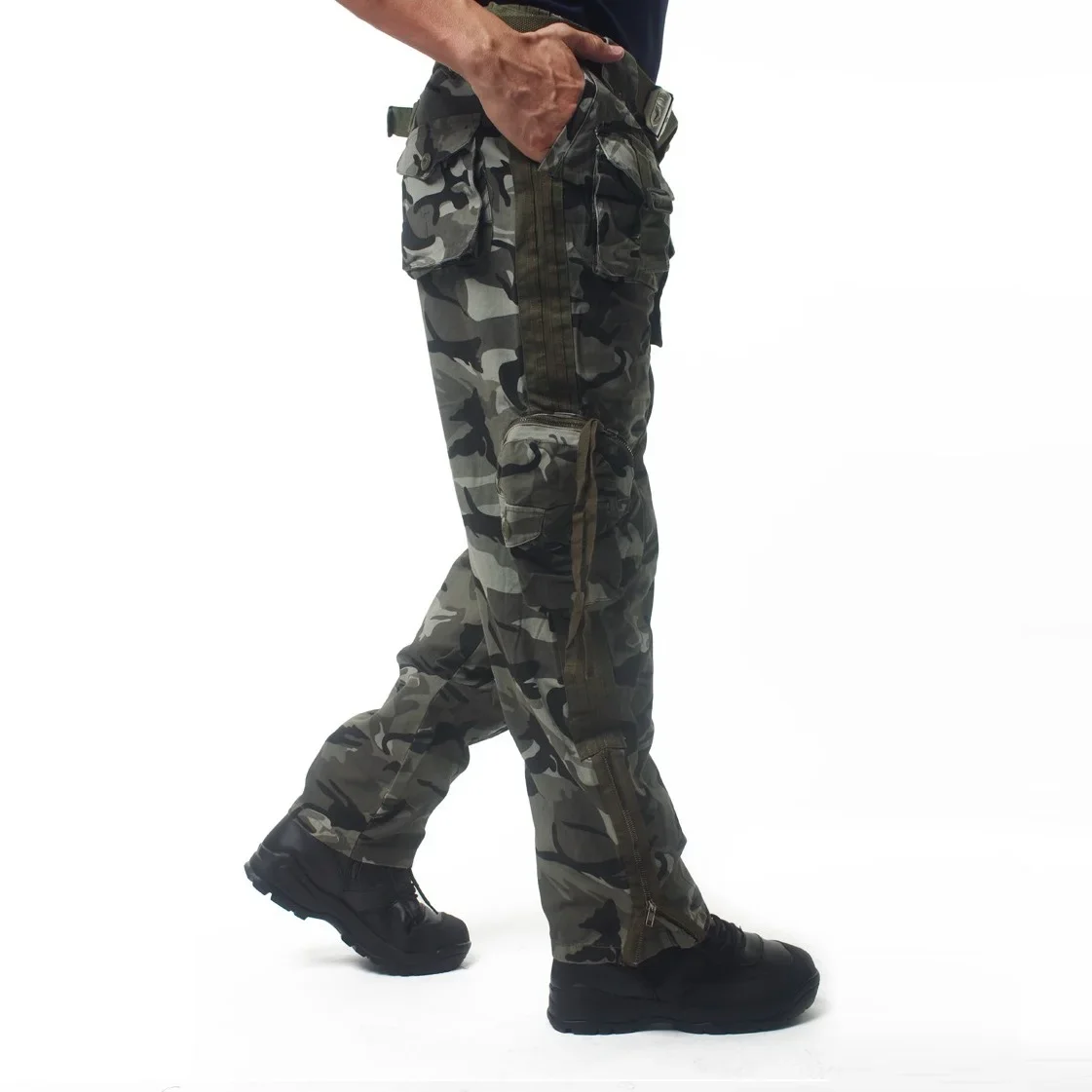 Tactical Pants Men\'s Multi Pocket Trousers Casual Style Work Pants Cotton Clothing Camouflage Cargo Pants Male