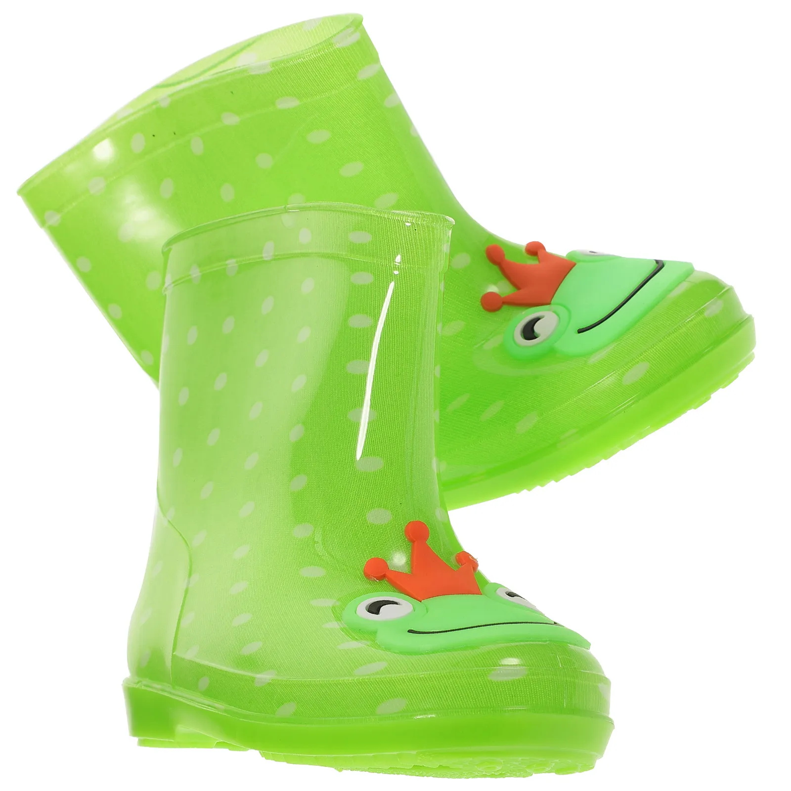 

Детские резиновые сапоги с мультяшным дизайном, водонепроницаемые, из ПВХ, с нескользящей подошвой, износостойкие, утолщенные, для защиты ног, зеленые, размер 28