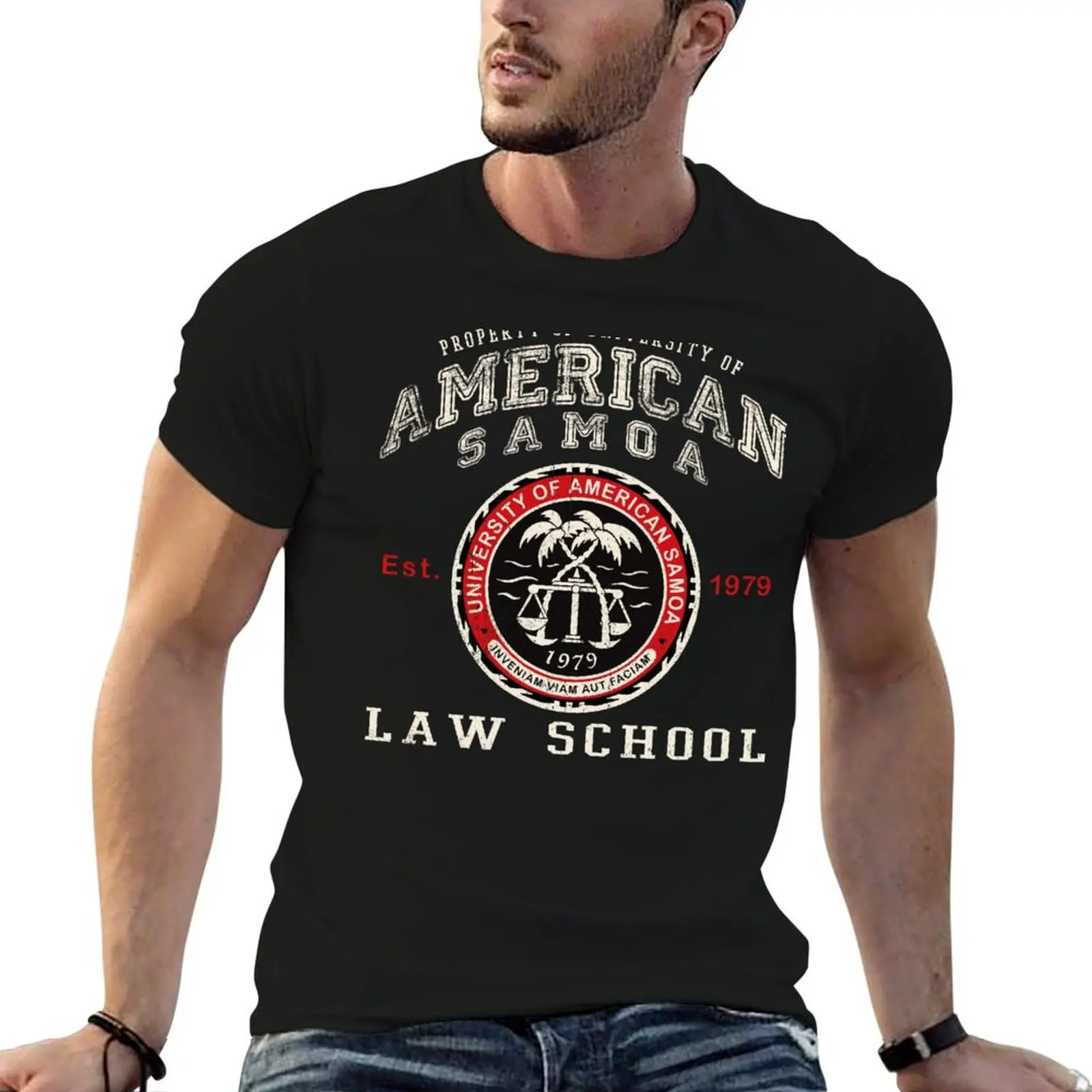 Property of University of American Samoa Law School T-Shirt shirts graphic tee customs blanks anime tshirt Men's t shirts