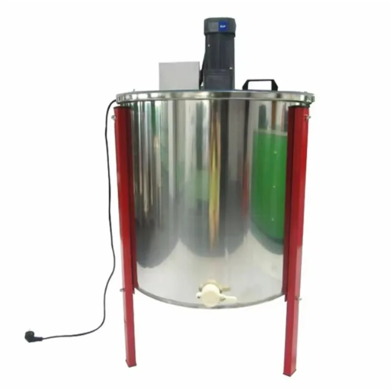 Novo extrator de mel elétrico de aço inoxidável para abelha fazenda 1 ano de garantia motor vertical 8 quadros extrator de mel