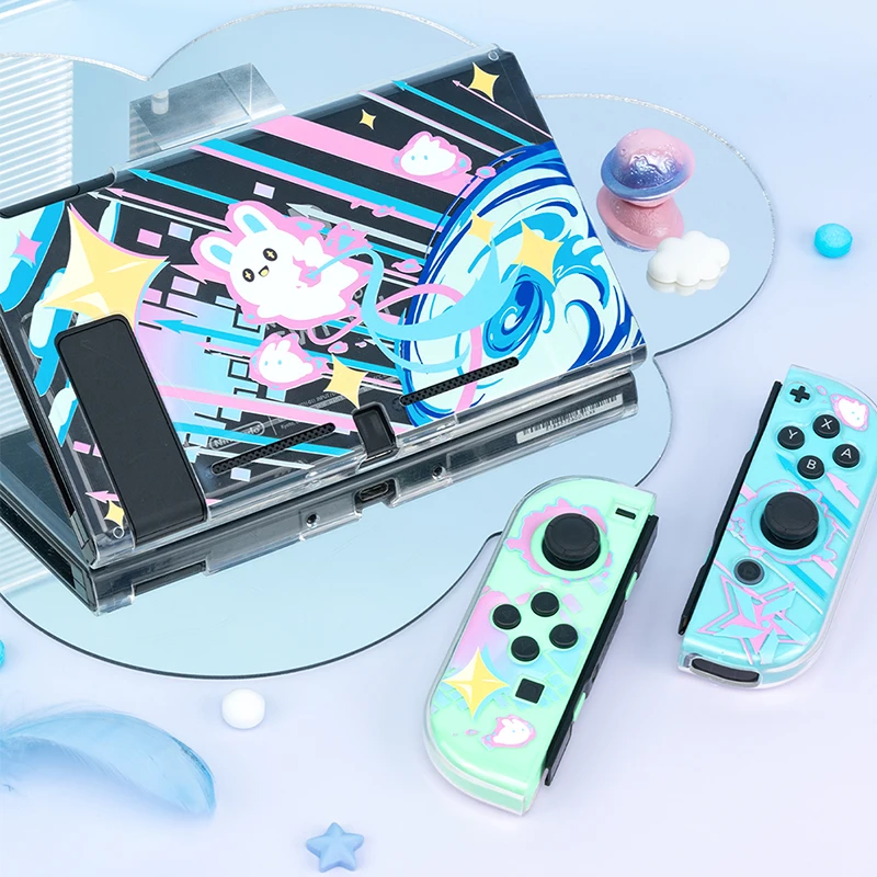 Switch Transparent Crystal Case for Nintendo Switch Soft Cover Housing NS Game Console Protective Case For Nintendo Switch