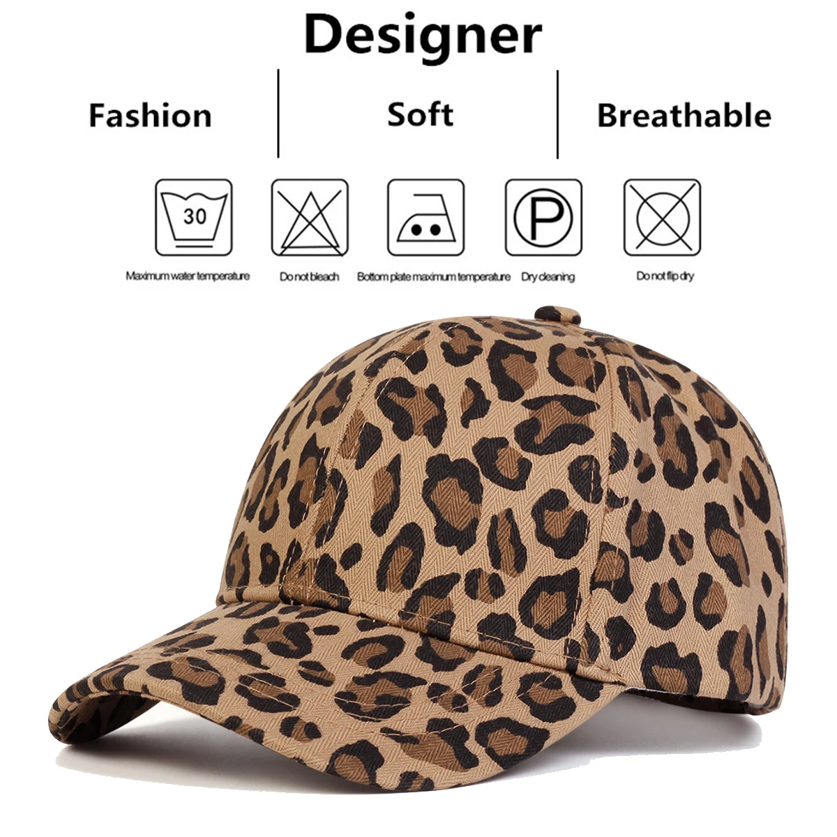 Children Leopard Print Baseball Caps Spring Autumn Outdoor Adjustable Casual Hats Boy Girl Travel Sunscreen Hat