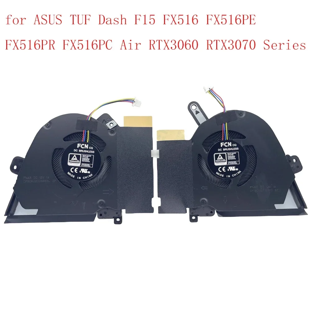 Substituição Laptop Cpu e Ventilador de Refrigeração Gpu Asus Tuf Dash F15 Fx516 Fx516pe Fx516pr Fx516pc Air Rtx3060 Rtx3070 Series