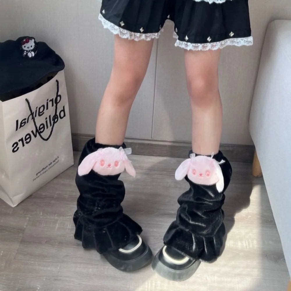 Sanrio Hello Kitty Leg Warmers Kawaii Lolita Plush Loose Socks Anime JK Y2k Harajuku Japanese Gothic Gothic Girl Gift