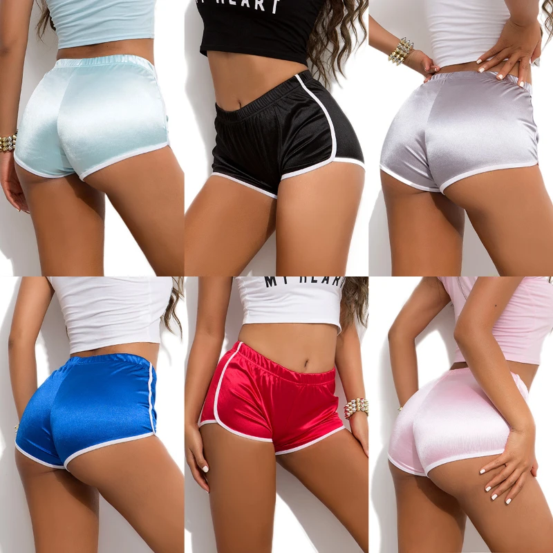 Woman Crotchless Mini Pants Erotic Hidden Zipper Shorts Open Crotch Sport Panties Couple Booty Adult Outdoor Sex Game Costume