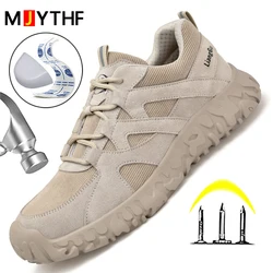 New Work Safety Shoes Men Anti Smashing Anti Piercing Work Sneakers Breathable Mesh Protective Shoes Work Boots Indestructible