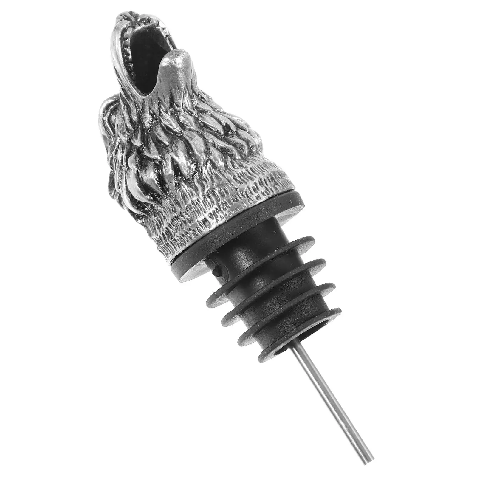 

Wolf Head Pourer Sauce Bottle Stoppers Vacuum Animal Pourers Silver Spouts Stainless Steel Practical Pourers