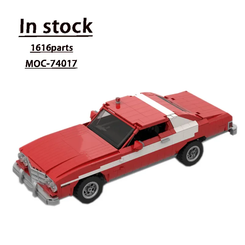 

MOC-74017 Red New Supercar Assembly1616Building Block Parts MOC Creative Building Blocks Kids Birthday Building Blocks Toy Gifts