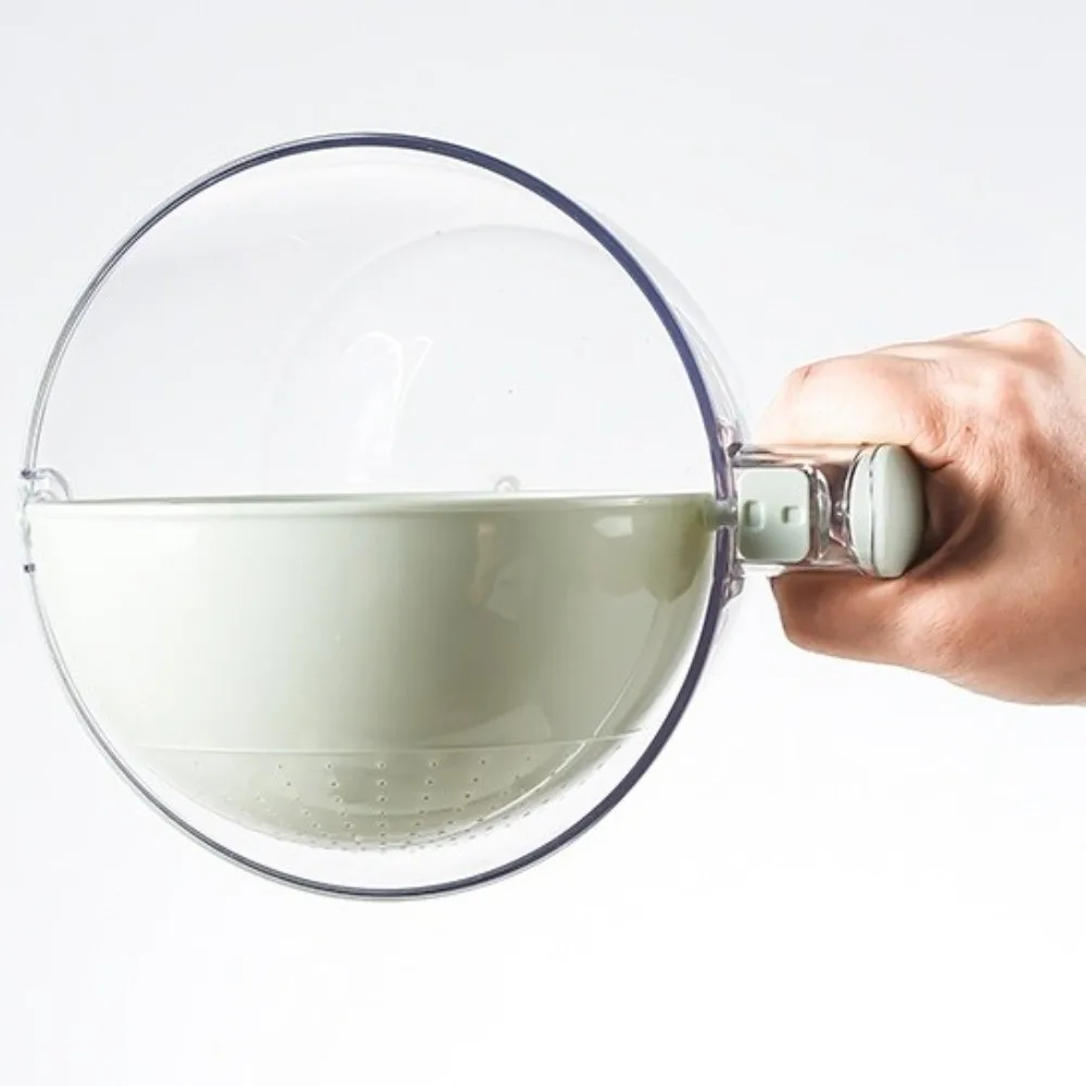 

Многофункциональная корзина для мытья овощей, двухслойная пластиковая корзина для слива, эффективная утолщенная корзина для мытья риса