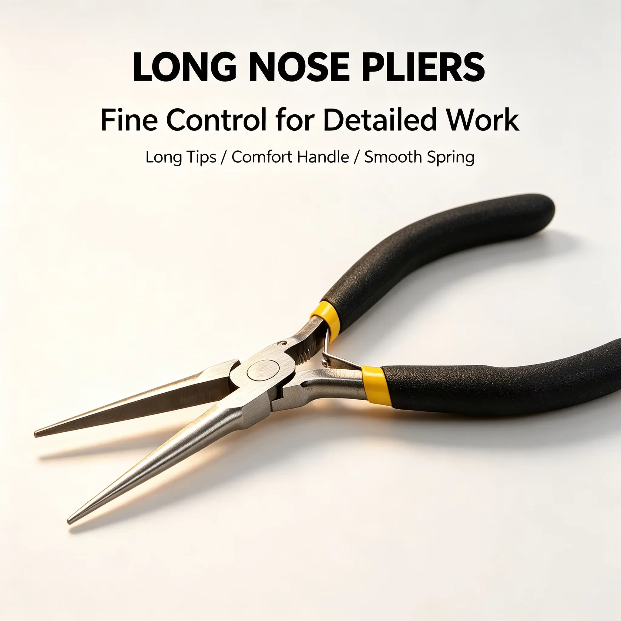 3D Printer parts Long Nose Pliers Alloy Steel 3D Printing Support Removal Pliers Ergonomic Comfort Grip and Flat Head Precision