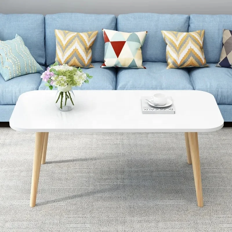 

China Wholesale Cheap Factory Price Cheap Nordic Simple Small Modern Round Teak Japanese Coffee Table White Wood