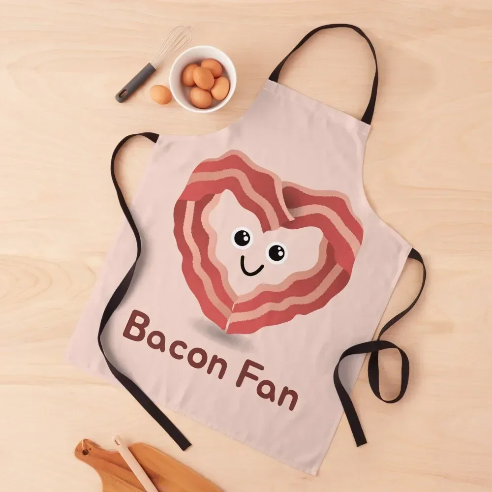 Kawaii Cute Bacon - Bacon Fan - Gift for bacon lover Apron nail tech supplies Women's Kitchen For Home Accessories Apron