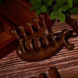 Holztherapie Massage Kopf Gesichts Kopfhaut 8 Hauptverkaufs Massage Pin - №3