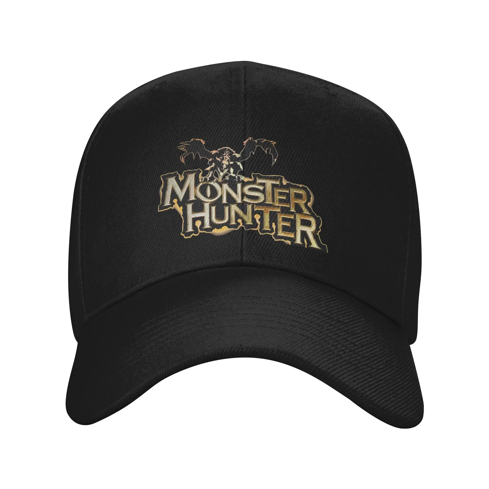 Fashion Monster Hunter Curved Brim Baseball Cap Denim Sports Cap Cap Men