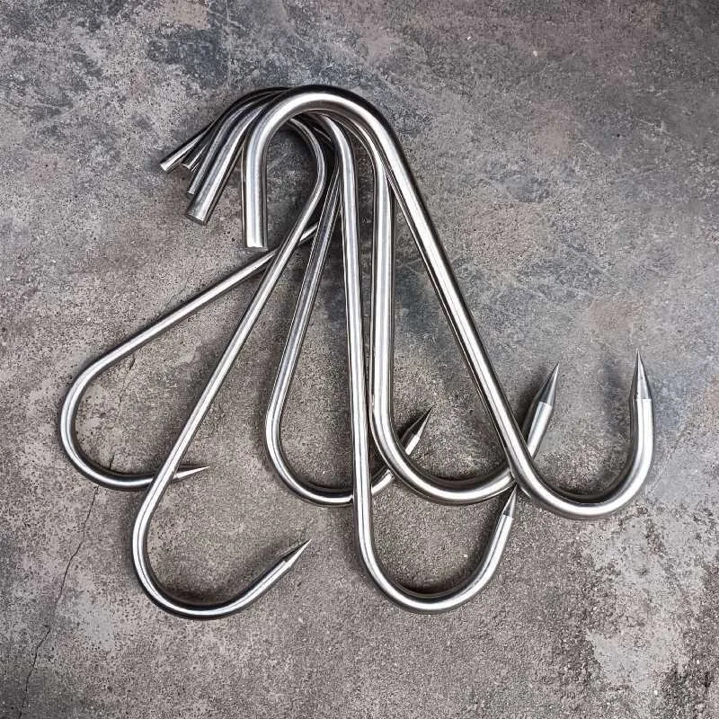 [ Pointed ] Extra Stainless Steel Beef Wax S-Shaped Thick Meat Hook Pork