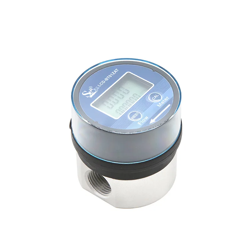 4-Minute Electronic Digital Display Aluminum Alloy Elliptical Gear Flowmeter Liquid Metering Meter Flowmeter Diesel Oil