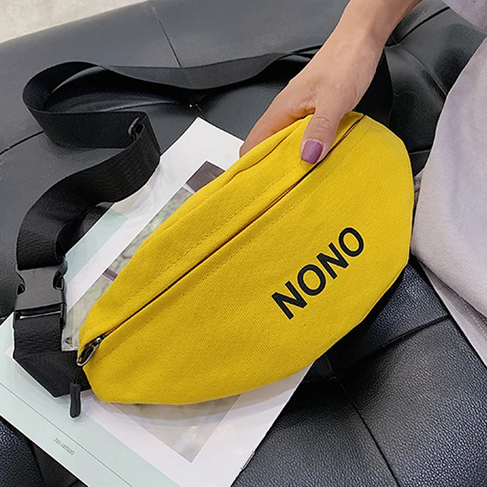 2024 Waist Bag Fanny Pack Women Belt Bags New Strap Pack Trend Chest Packs Banana Bags Canvas Material Hip Hop Package Bum Bags