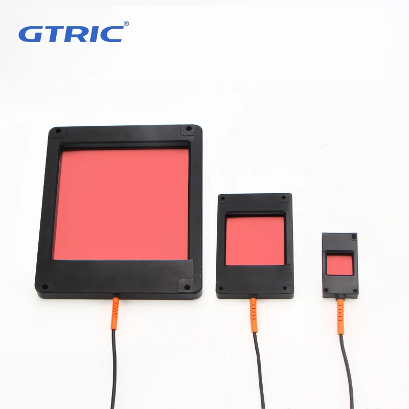 GTRIC-Fiber Opric Amplifier Sensor, Falling Object Detection, Contador de fibra retangular com Fiber Amplifier Sensor, 50*50mm