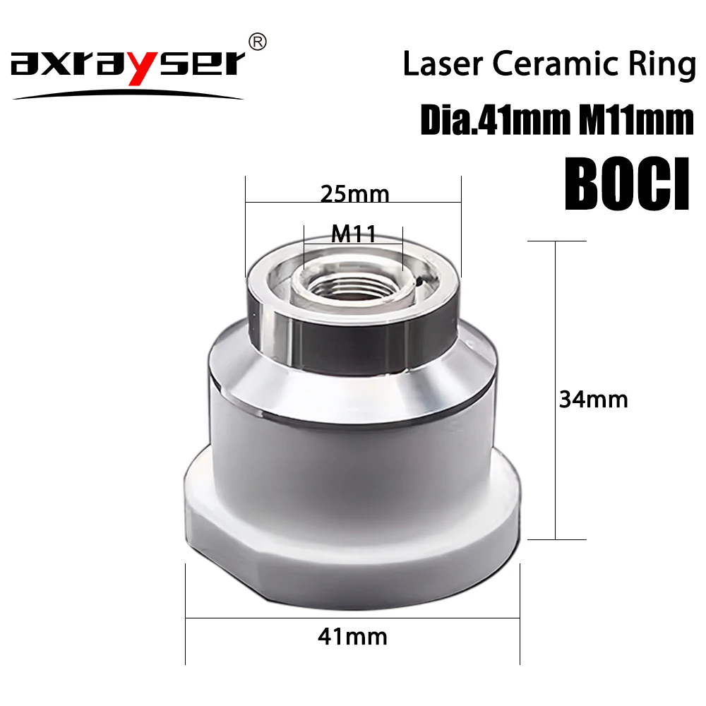 BOCI Original Laser Ceramic Body Dia.41mm M11 Nozzle Holder Ring for High Power Boci Laser Cutting Head BLT420 BLT641