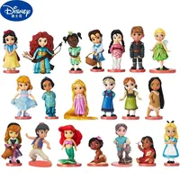 11/9Pcs Disney Princess Snow White Cinderella Rapunzel Bell Fairy PVC Action Figures Disney Dolls Toys for Girls Gift