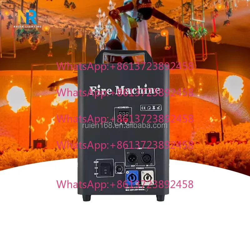 Spectacular Flame Column LED Fire Machine Projector For Wedding Shows DMX Power Control Flame Spray Thrower Stage Special Effect