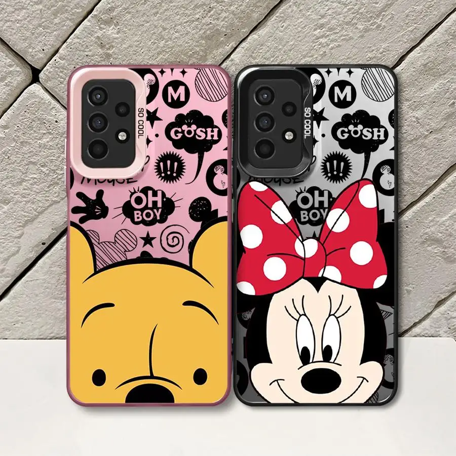 Disney Mickey Stitch Minnie Phone Case for Galaxy A15 A52 A72 4G 5G A25 A52s A53 A54 A55 A73 5G A51 4G bag