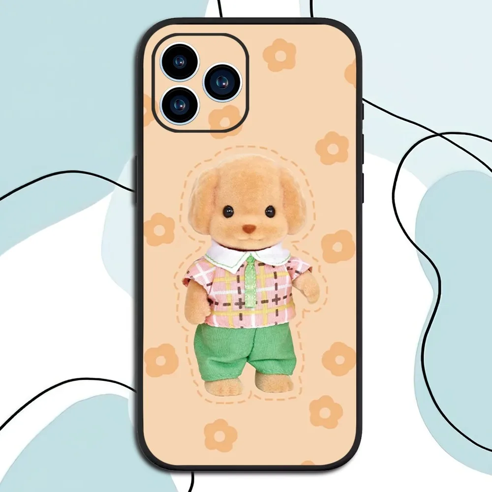 Cute S-Sylvanian Families dog Phone Case  For Samsung Galaxy S24 S23 S22 S21 S20 Ultra Plus S20FE FE Cover