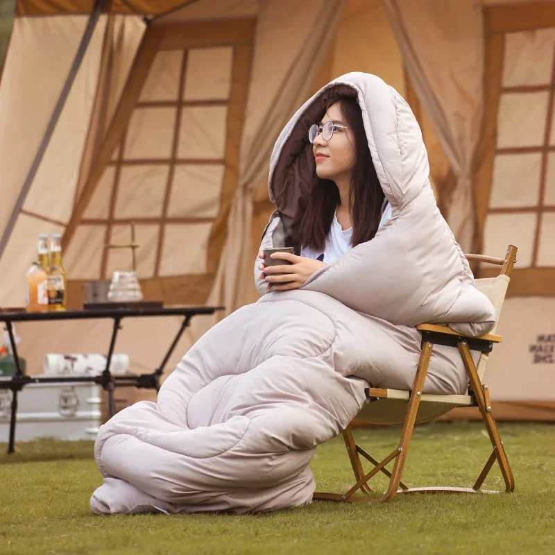

Camping sleeping bag, adult outdoor camping tent, summer thin design, winter thick, cold proof, warm and portable