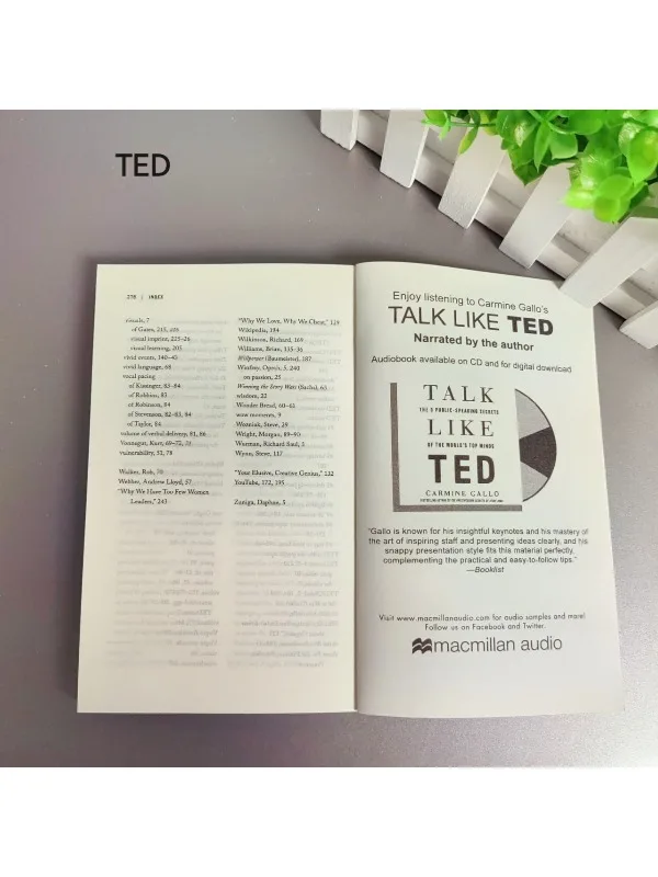 Talk Like TED من Carmine Gallo - قوة العروض التقديمية المحتالمة للمحترفين والطلاب